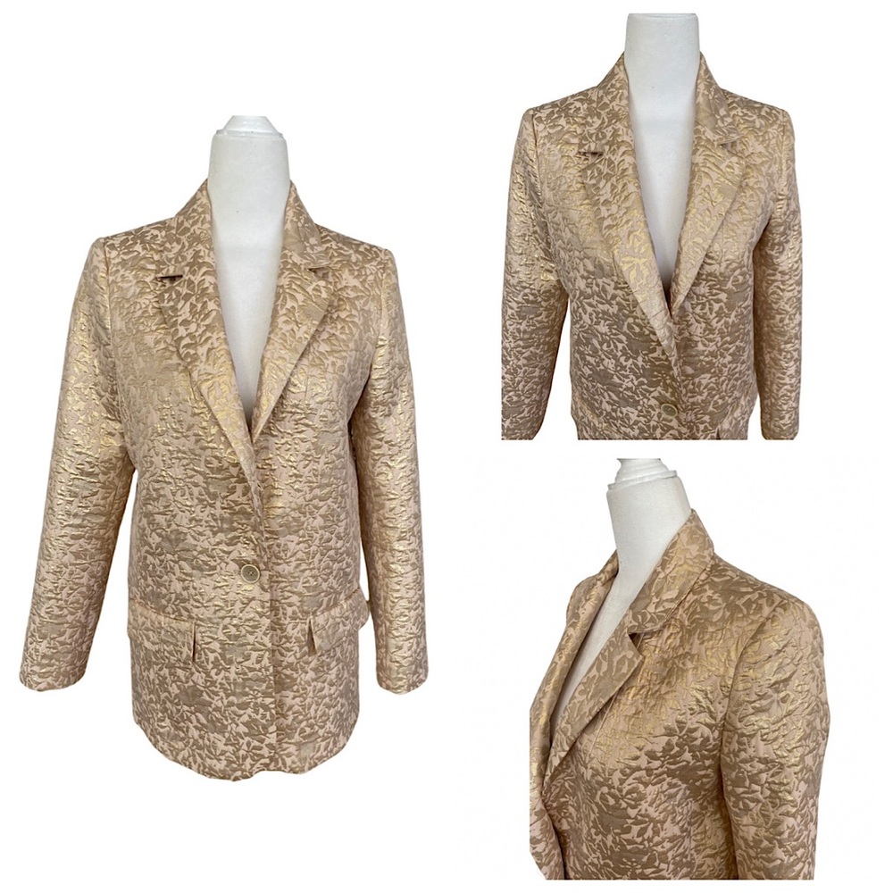 Zara Brocade Blazer XS